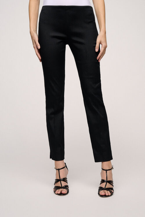 Faux-leather trousers - OPIUM Black  Womens Luisa Spagnoli Pants - busoga